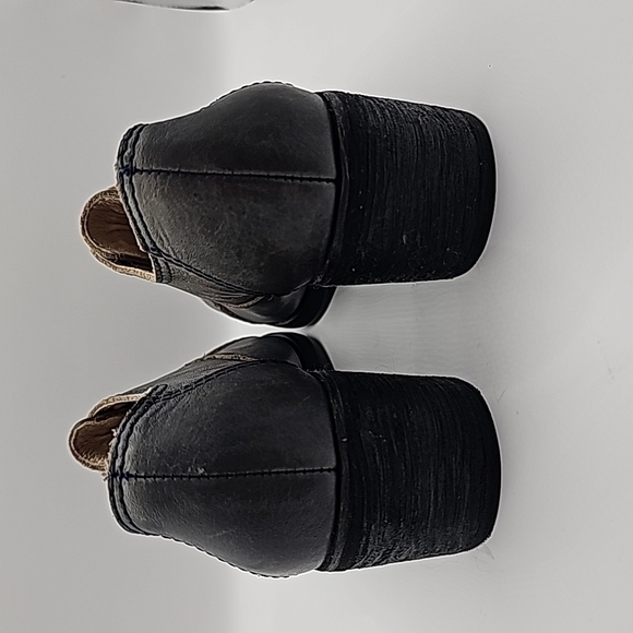 All Black womens block Heeled oxfords size 37 - Picture 3 of 5